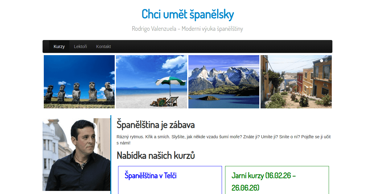 Španělština Brno – moderní web pro jazykovou školu — před
