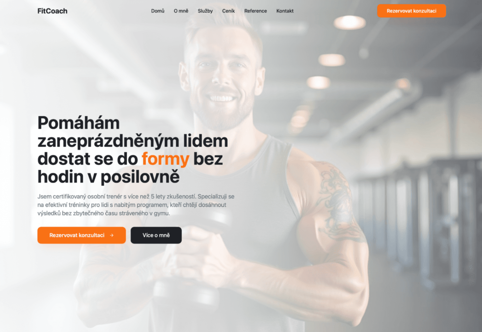 FitCoach – web pro fitness trenéra a zdravý životní styl