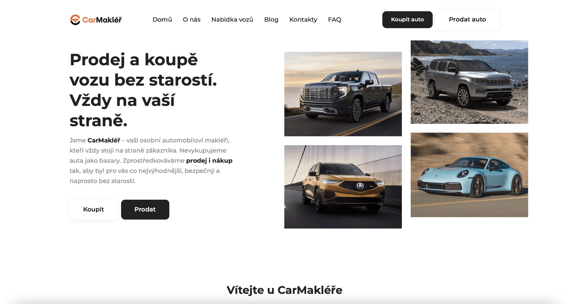 CarMakléř – portál pro prodej vozů + CRM + mobilní aplikace
